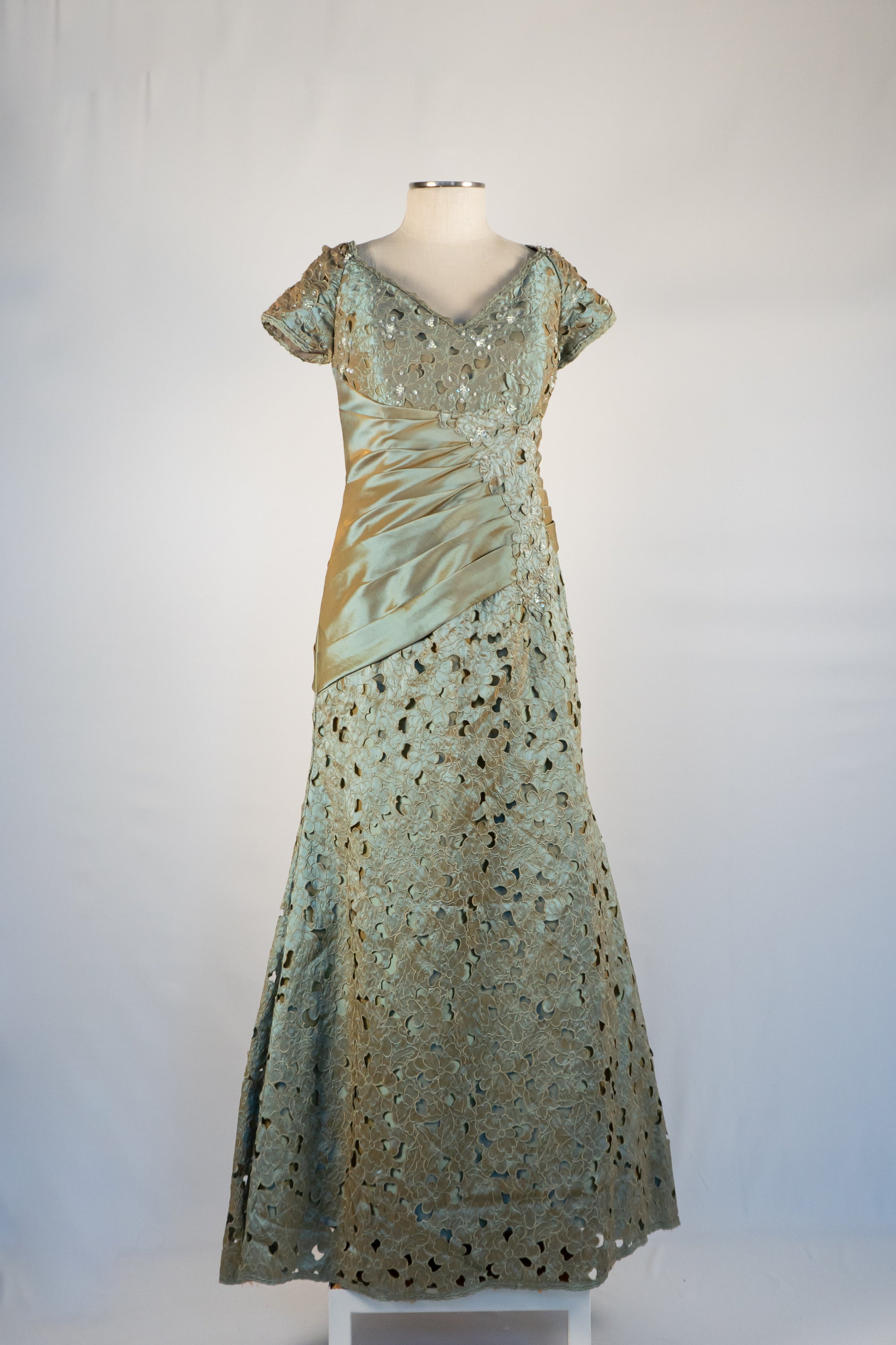 Olive Green Full Length Dress