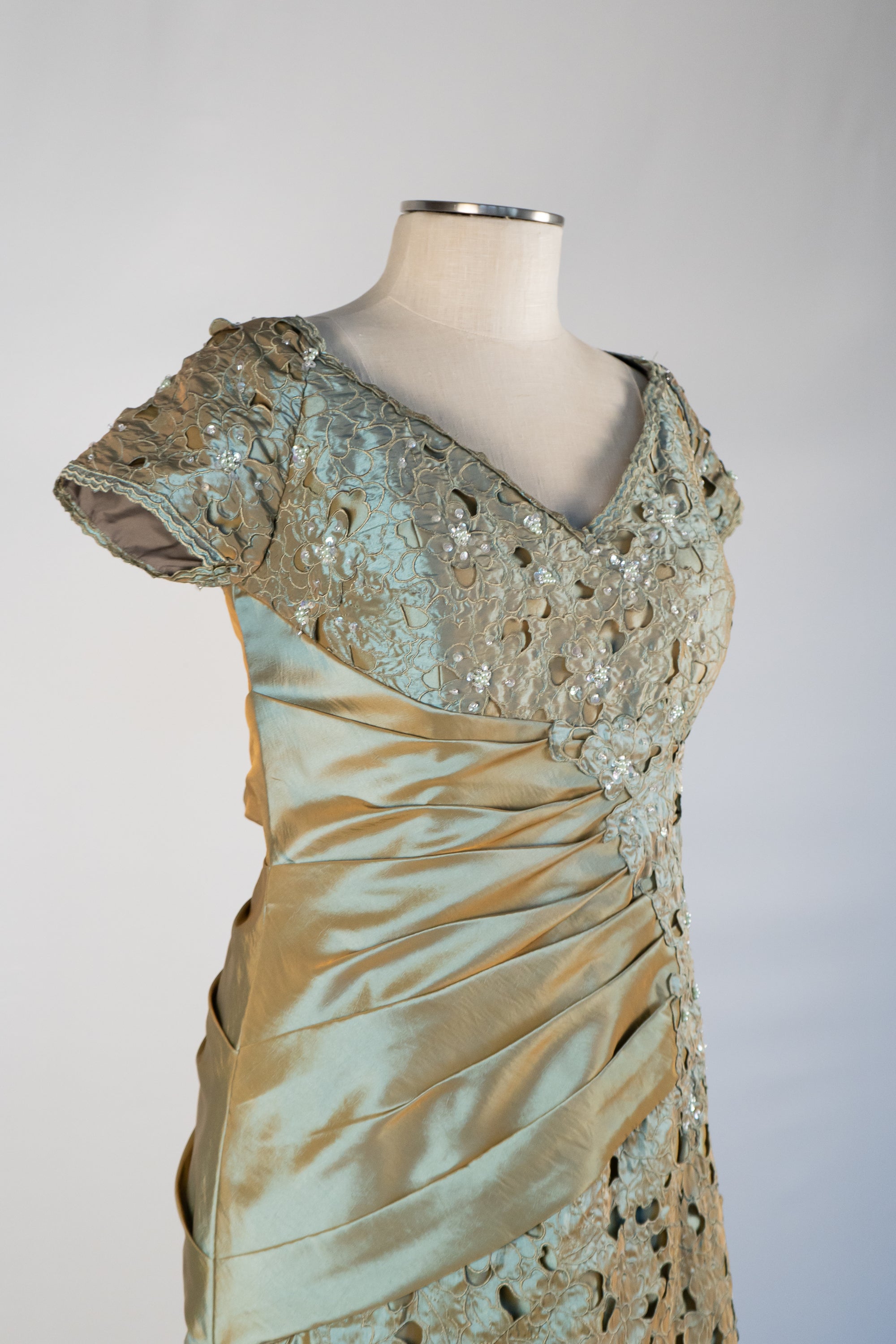 Olive Green Full Length Dress