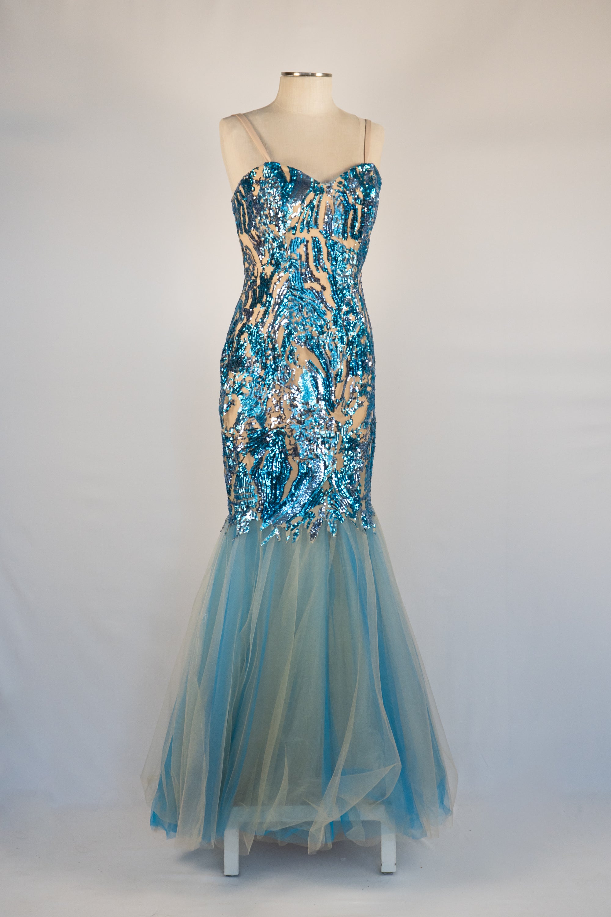 Ocean Blue Mermaid Dress