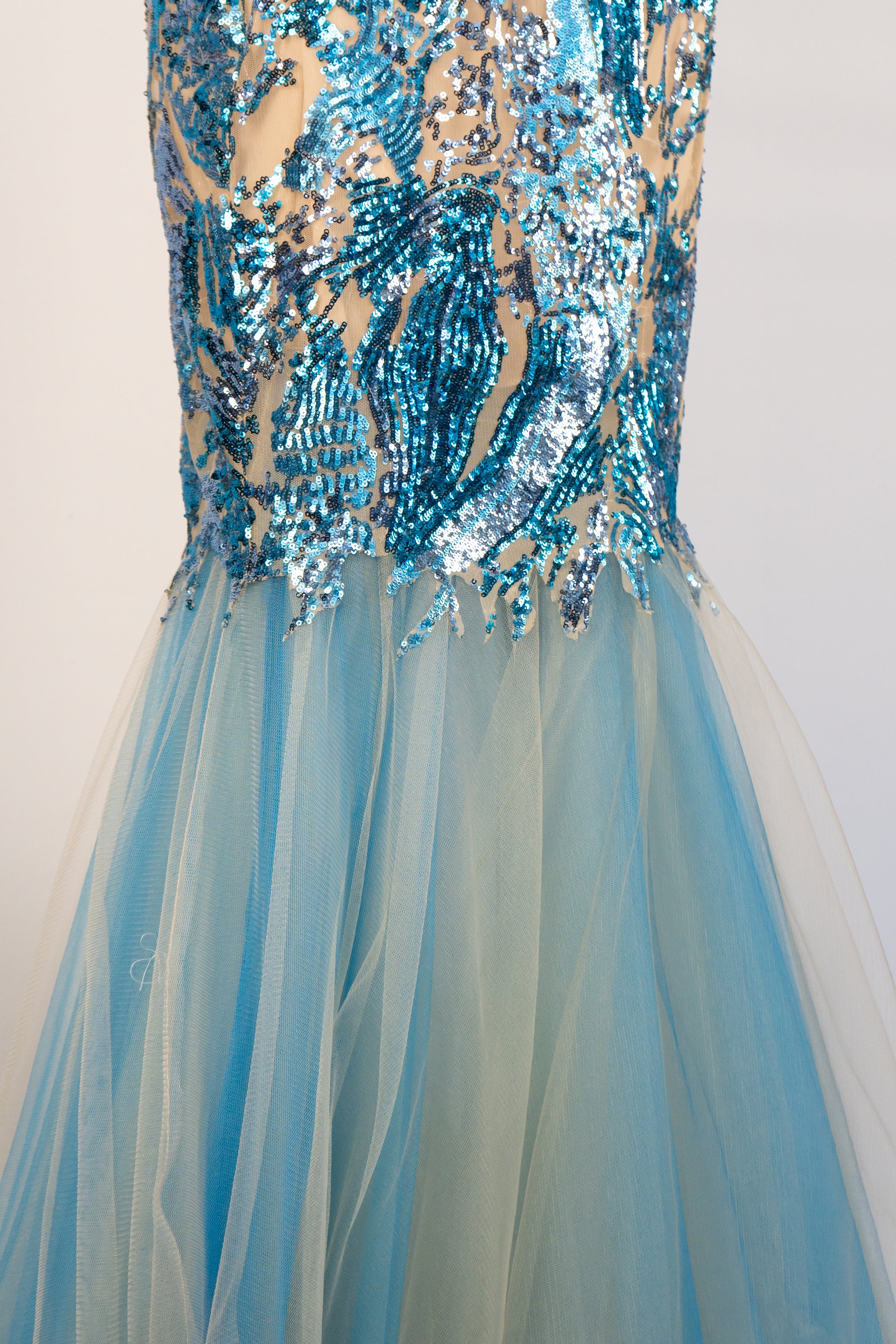 Ocean Blue Mermaid Dress