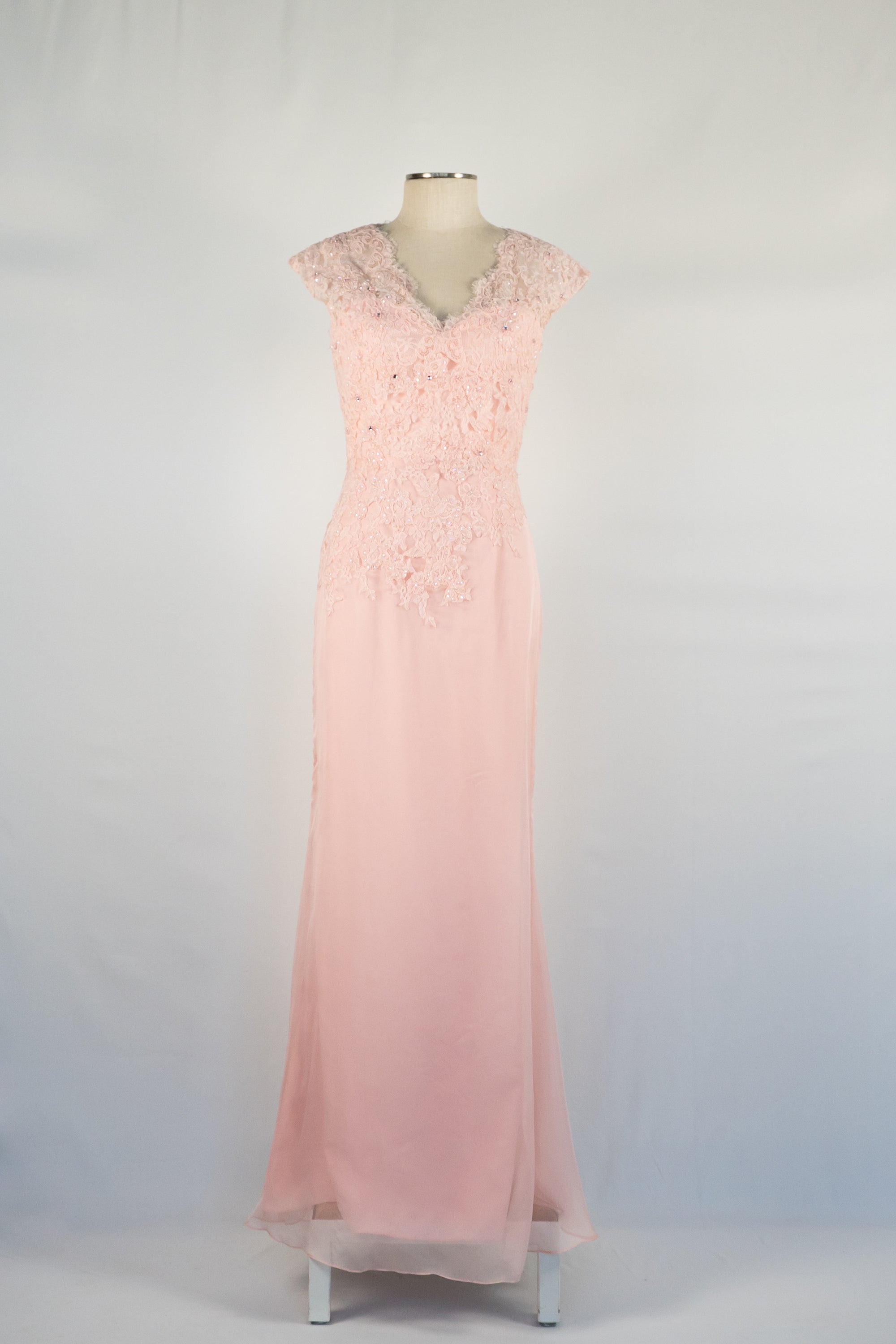 Blush Pink Full Length Dress