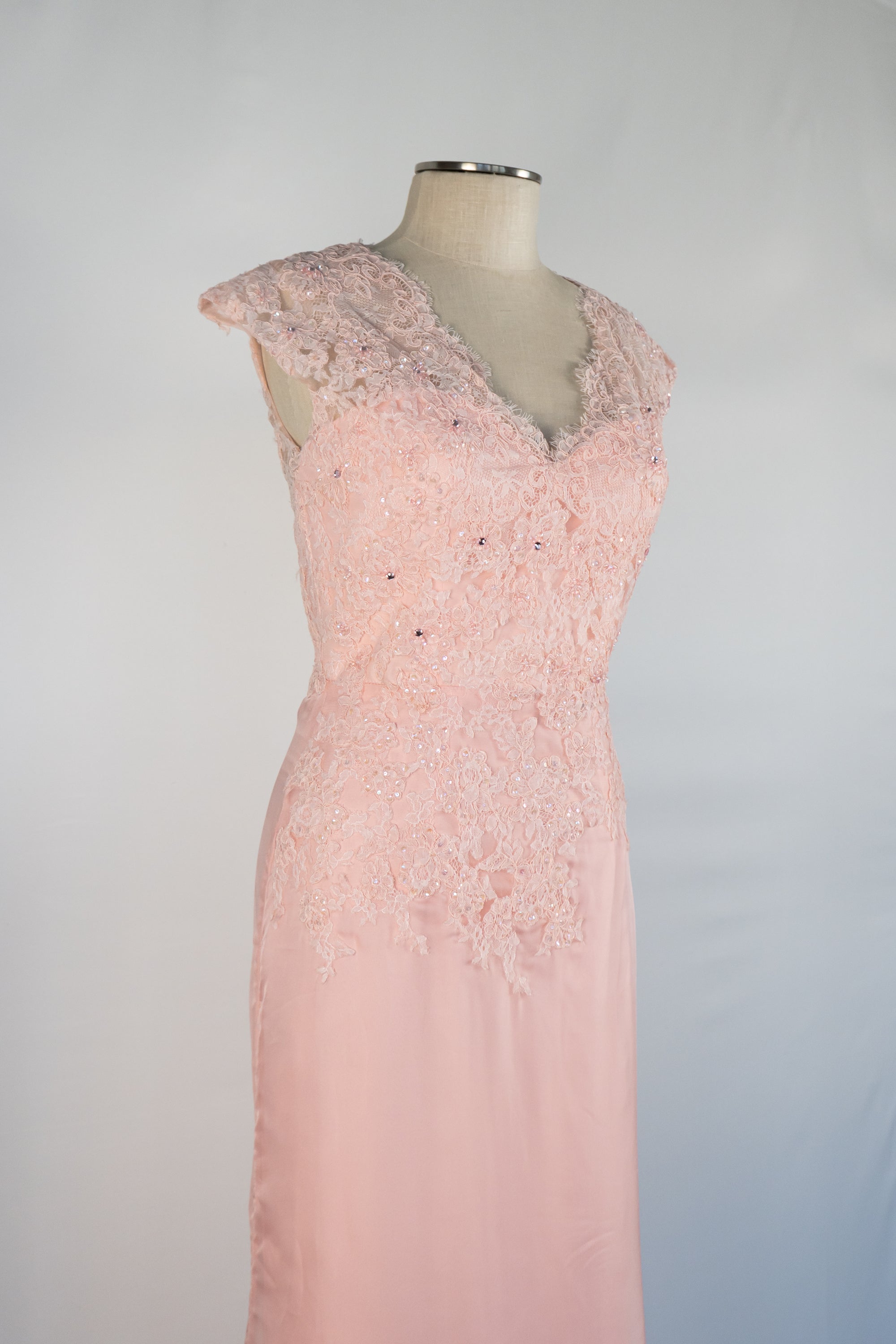 Blush Pink Full Length Dress