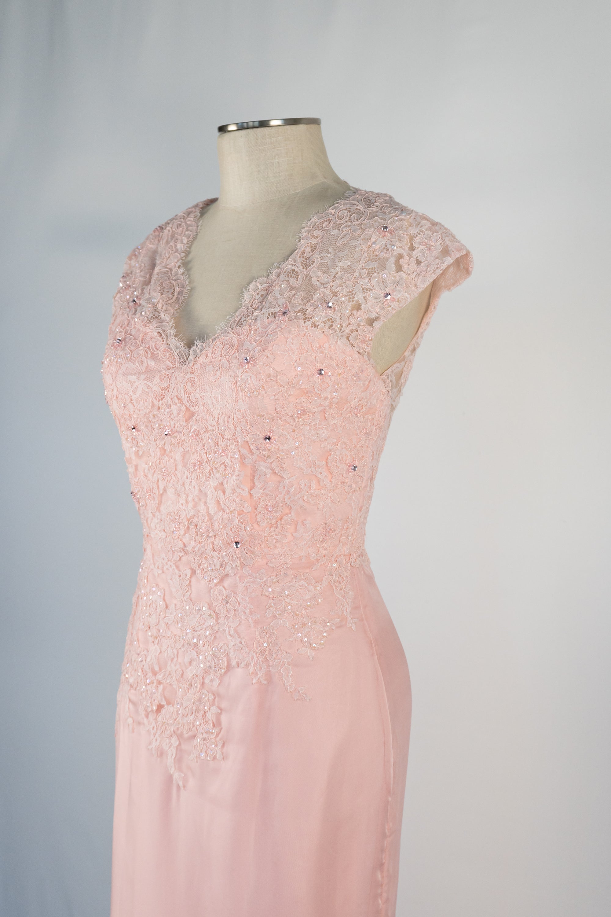 Blush Pink Full Length Dress