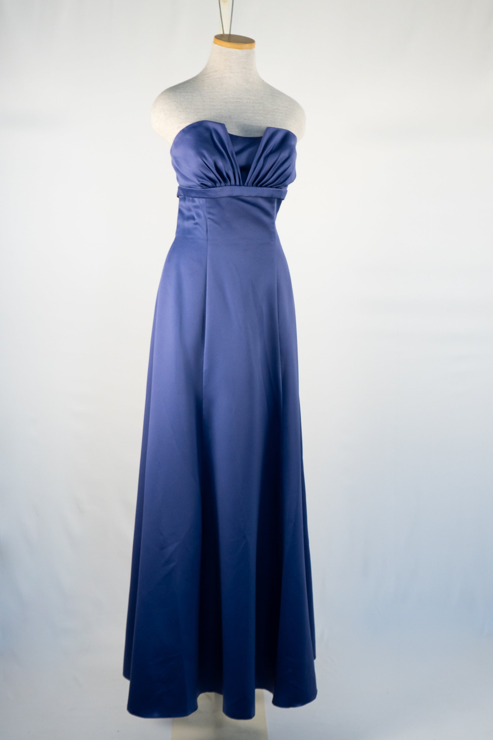 Dark Periwinkle Blue Full Length Dress