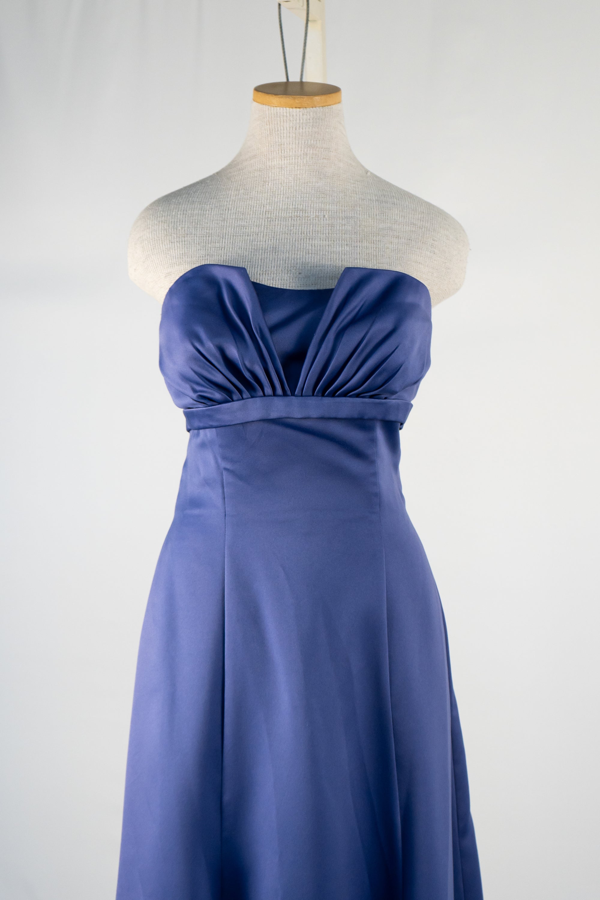 Dark Periwinkle Blue Full Length Dress