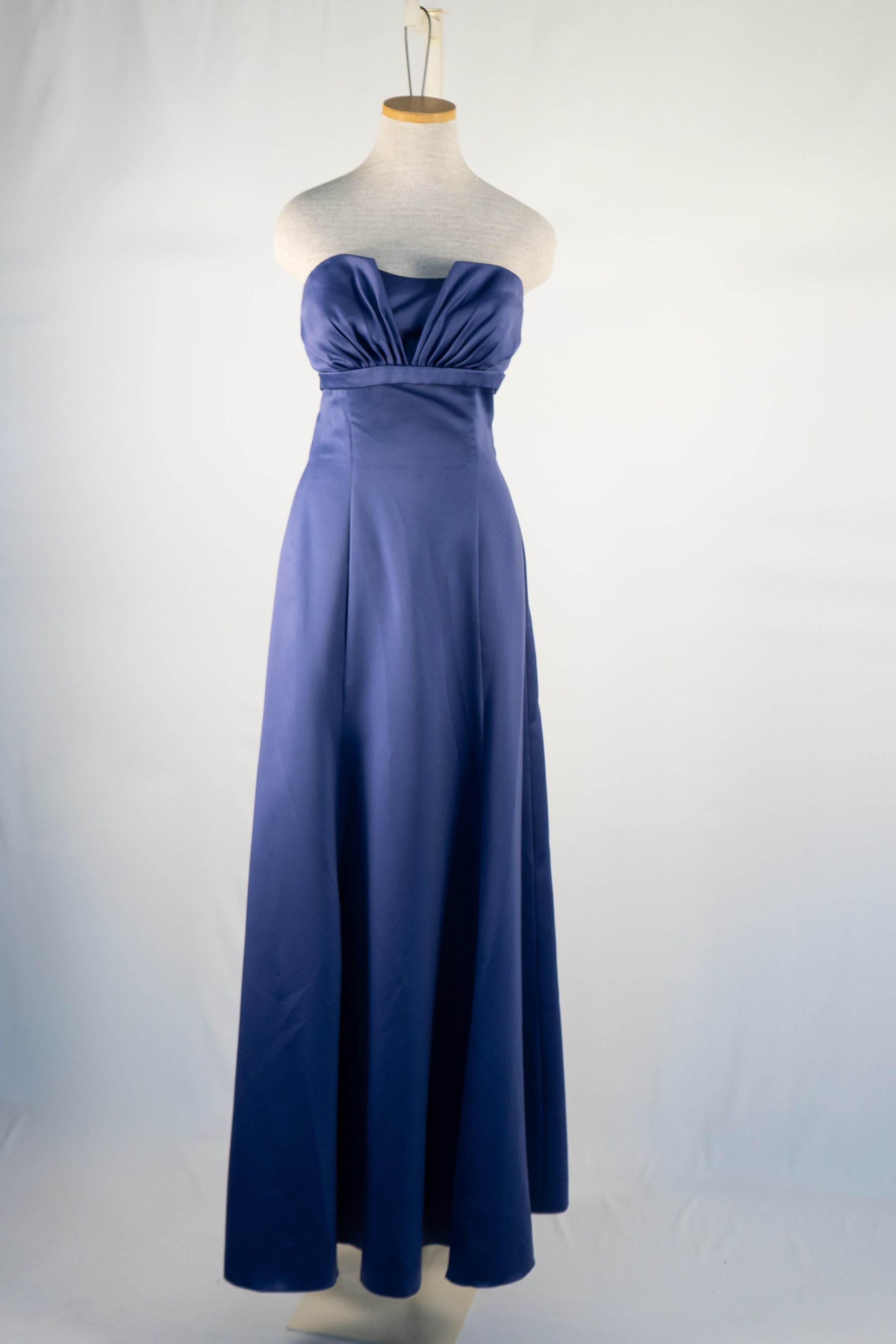 Dark Periwinkle Blue Full Length Dress