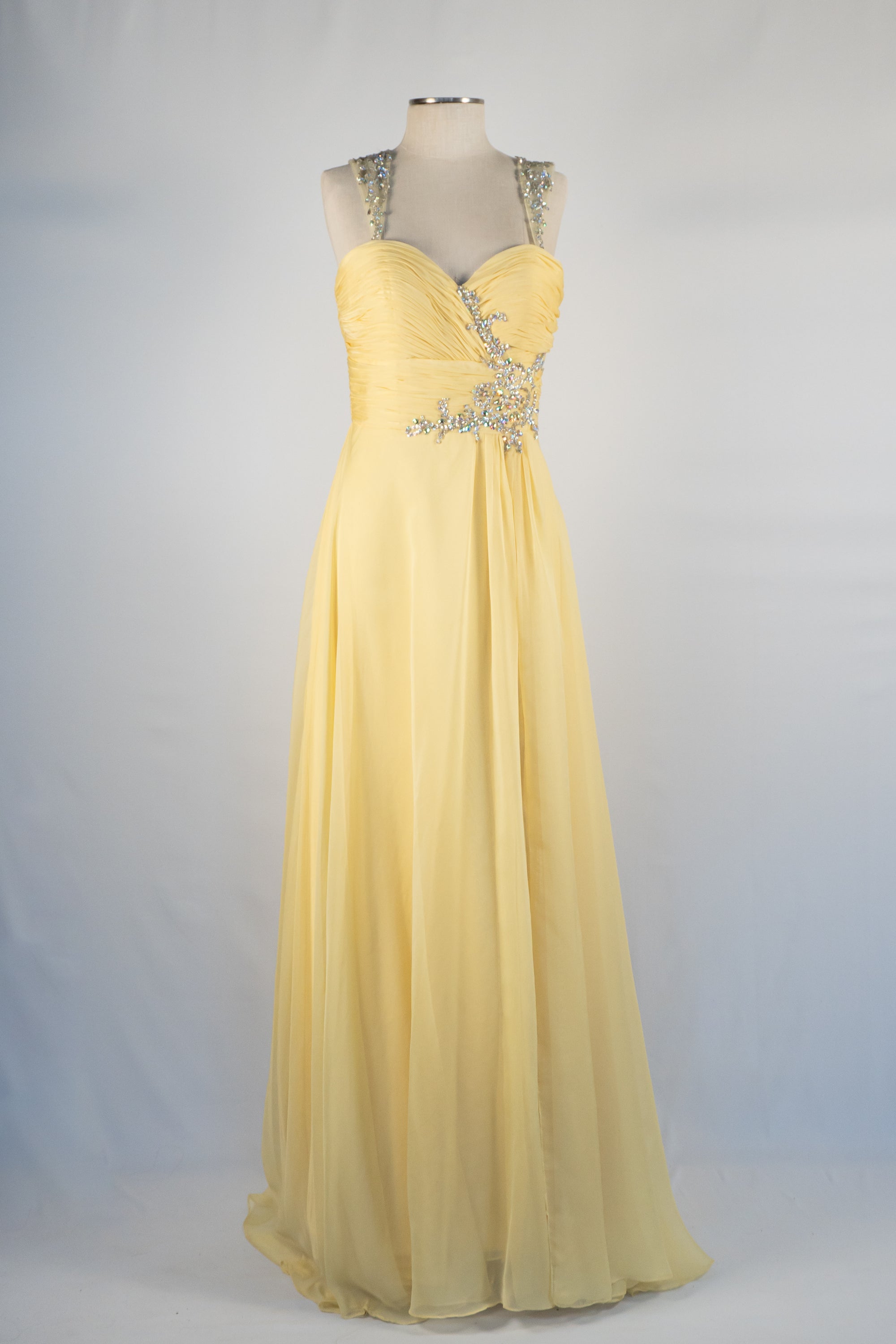 elegant dresses yellow Yellow Full Length Dress