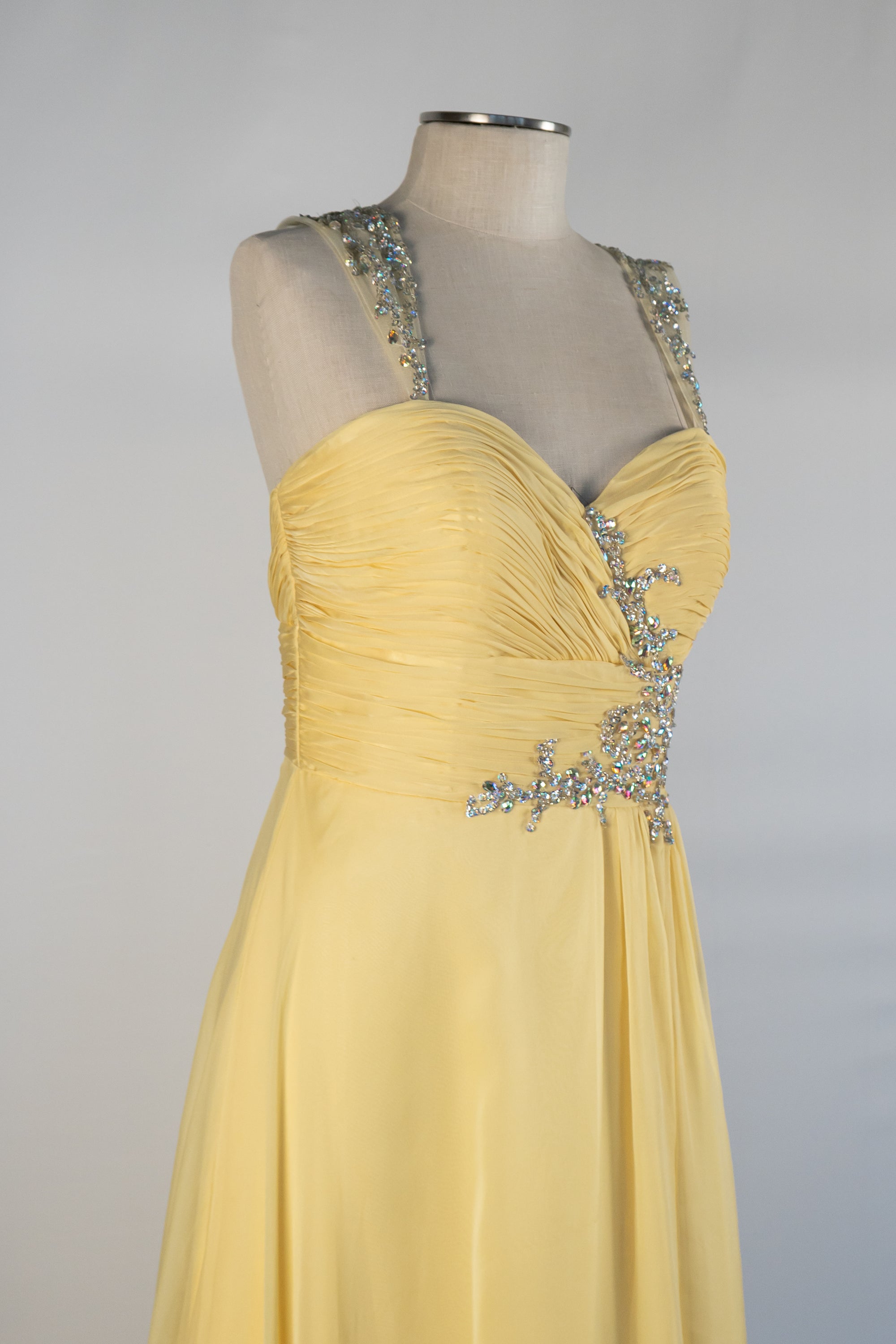 Yellow Full Length Dress