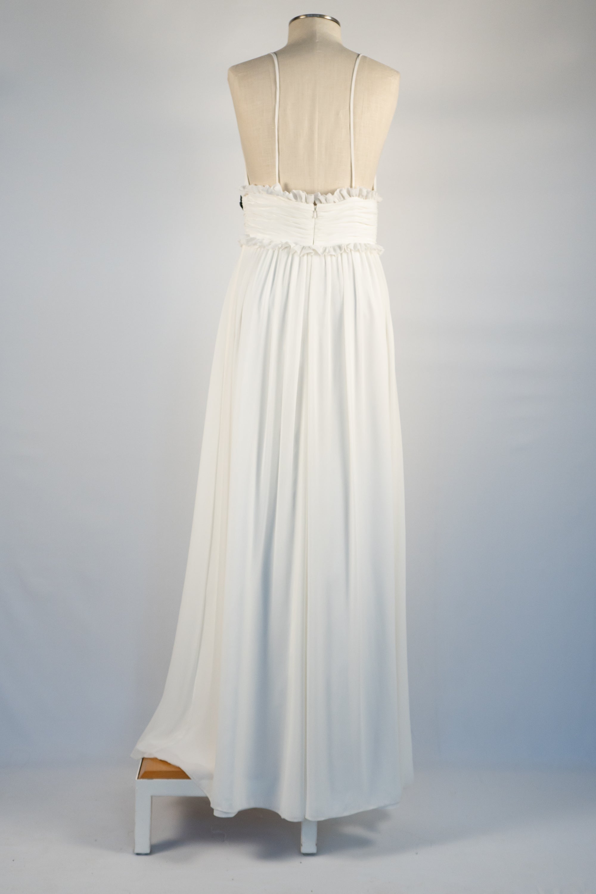 White Full Length Classic Dress