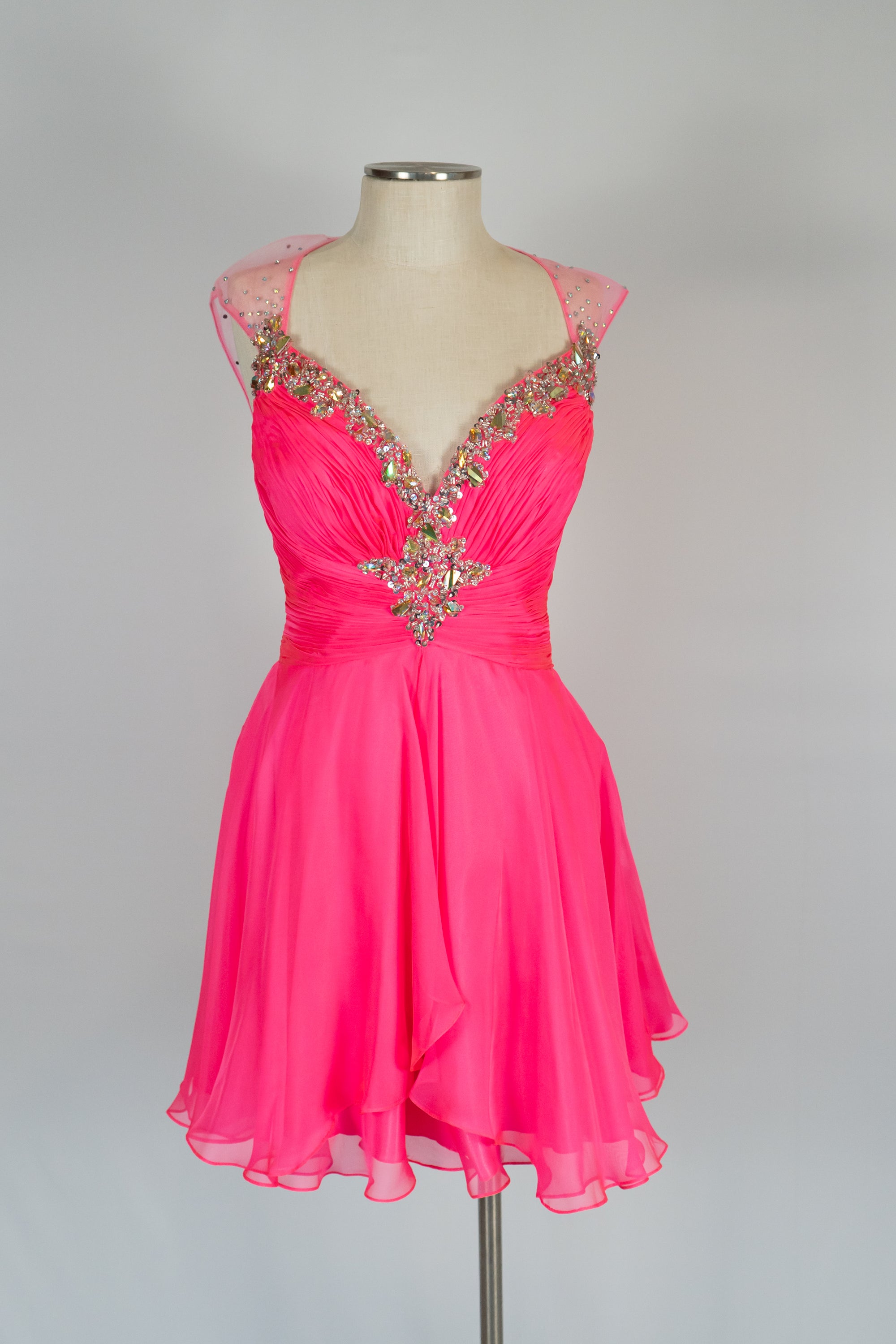 Neon Pink Short Dress