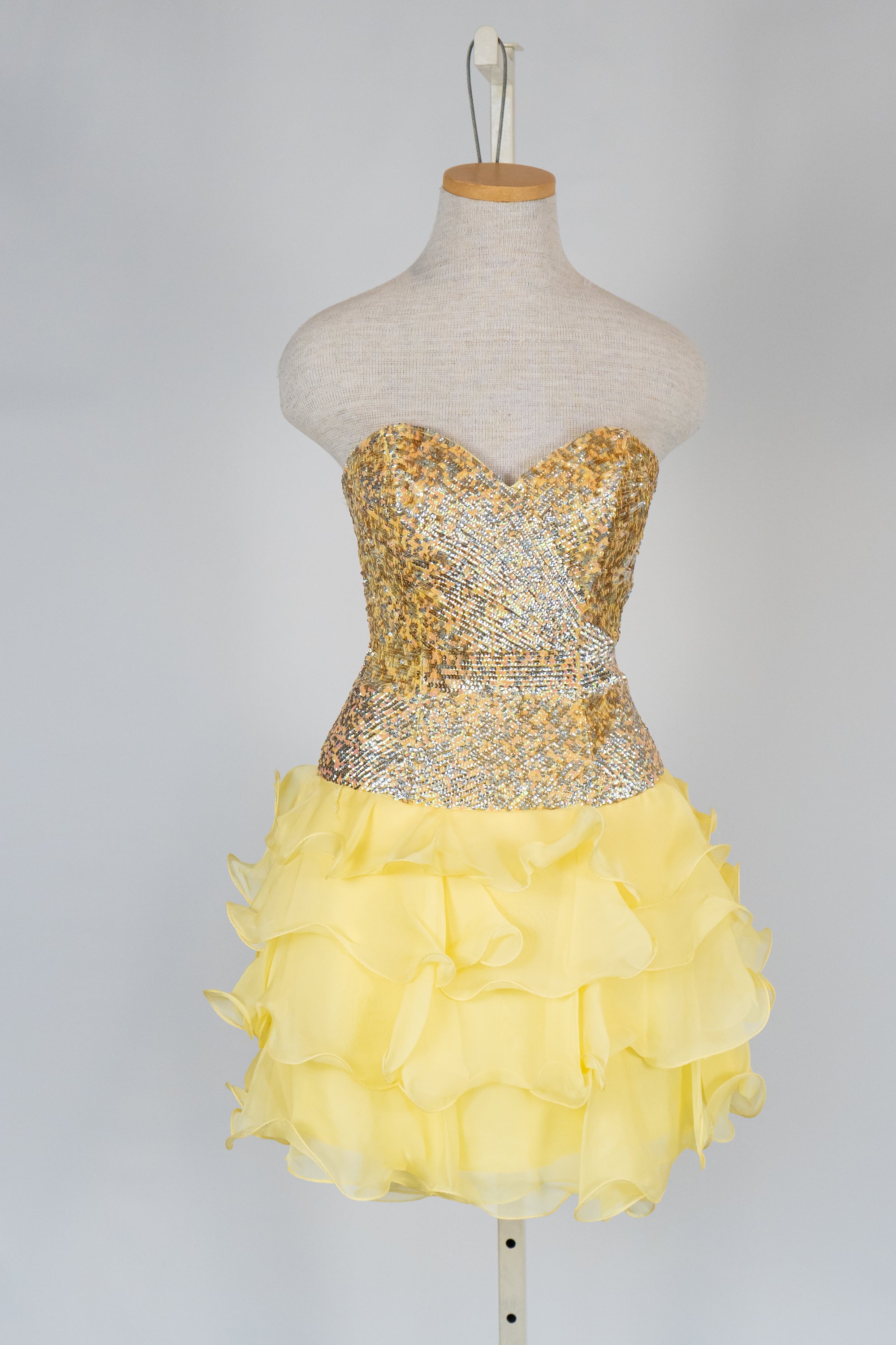 Yellow Short Dress by Sherri Hill