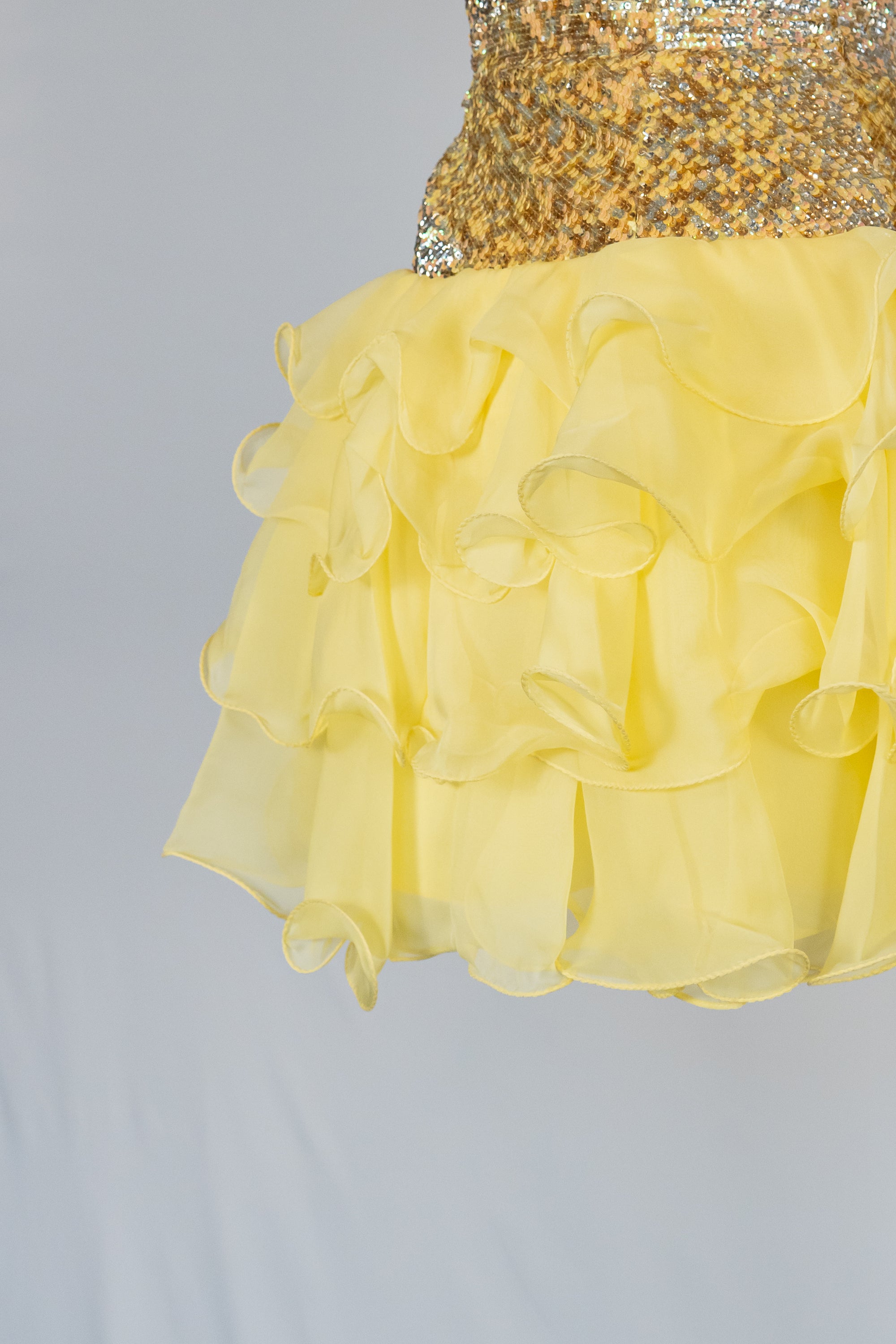 Yellow Short Dress by Sherri Hill