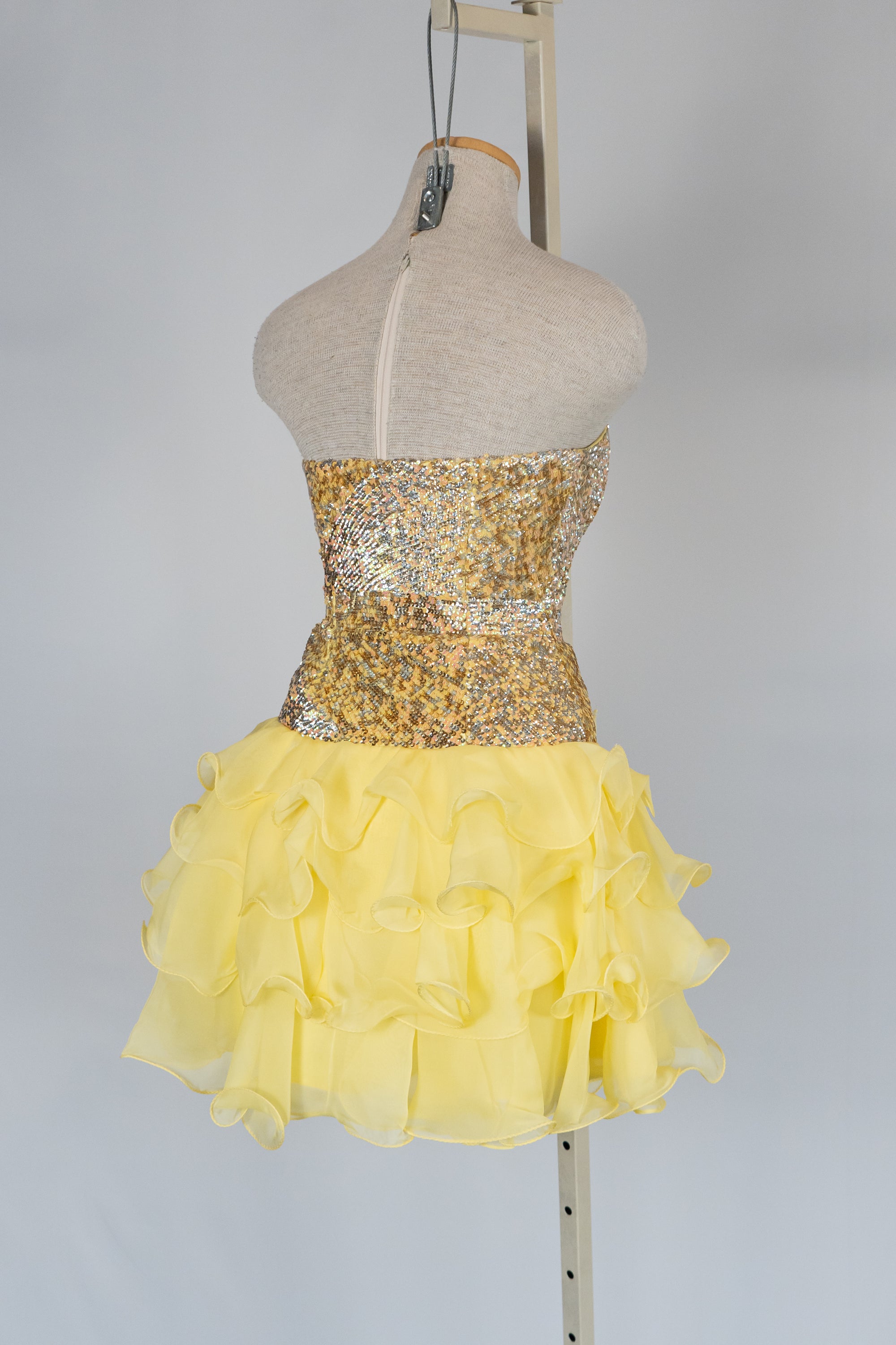 Yellow Short Dress by Sherri Hill